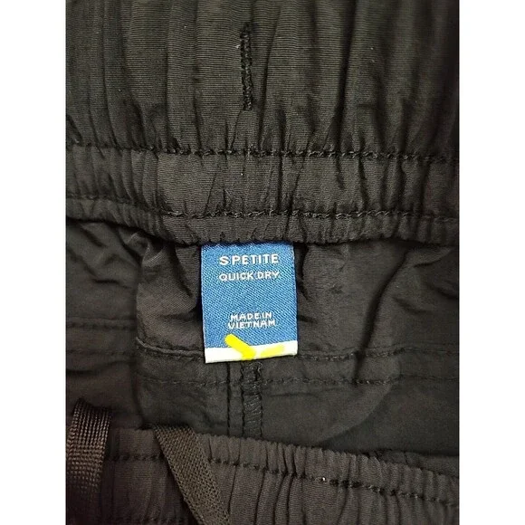 Old Navy Ankle-Zip Cargo Joggers Womens S Petite Black Quick Dry Nylon NEW - Picture 5 of 11